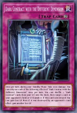 Dark Contract with the Different Dimension