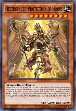 Qebehsenuef, Protection of Horus