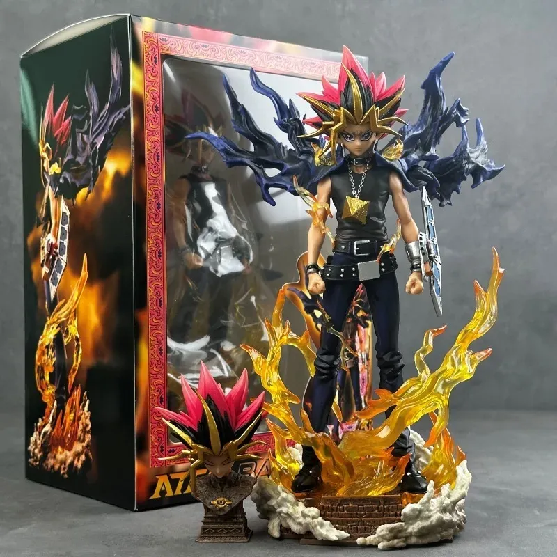 Duel Monsters de 27 cm, poupée Gk Yugi Muto, 2 têtes, statue en PVC